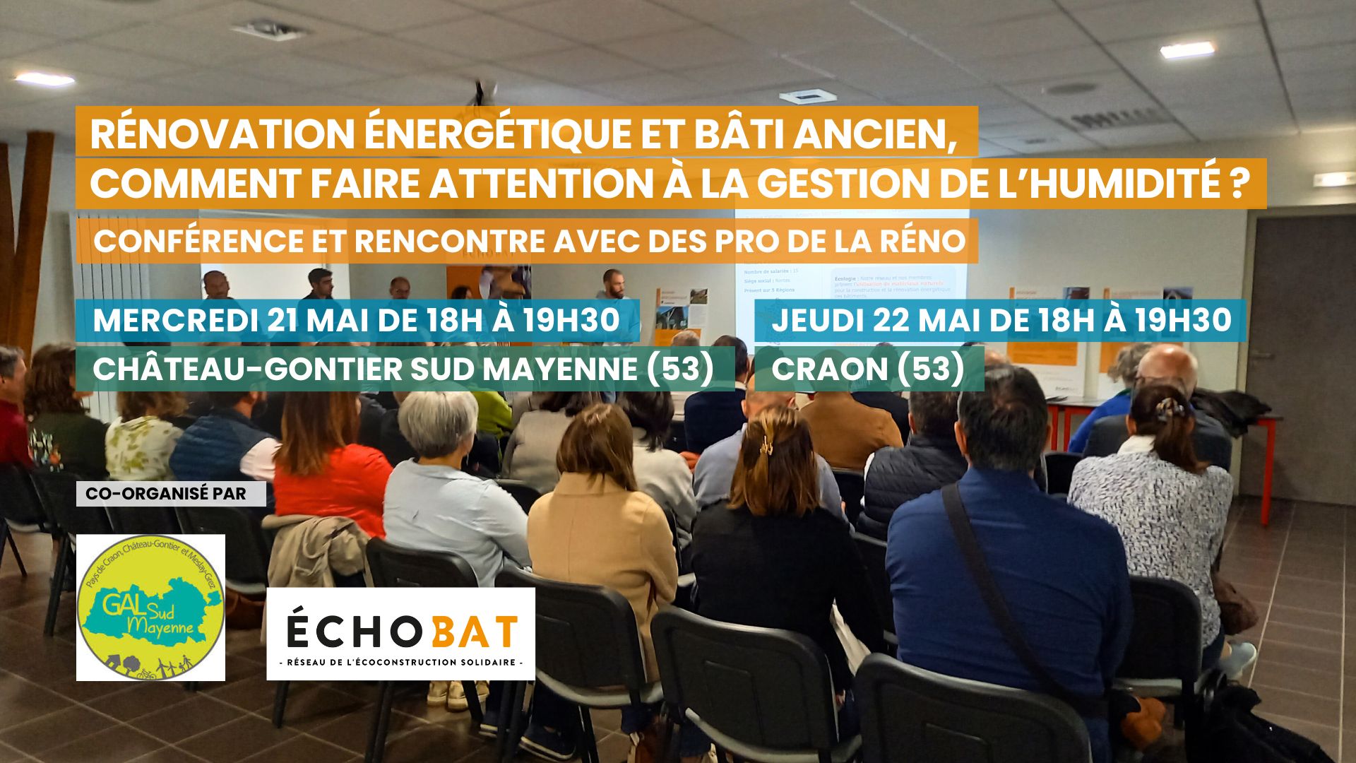 Atelier : Rénovation énergétique et bâti ancien - Gestion de l'humidité en Mayenne (53)